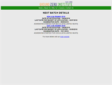 Tablet Screenshot of groundzeroinstitute.com